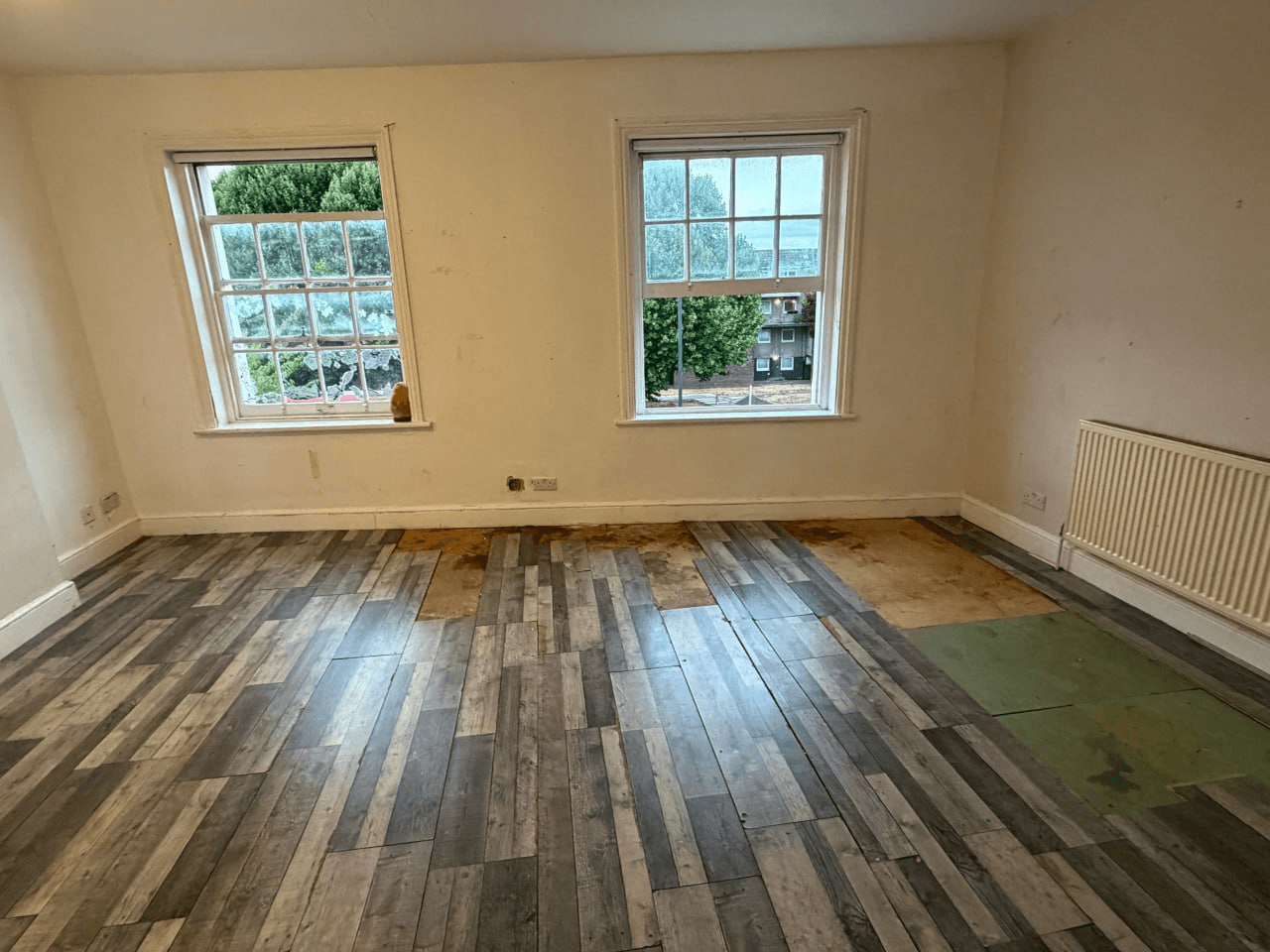 Room space clean after