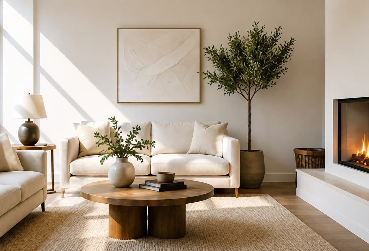 A beautifully cleaned living space